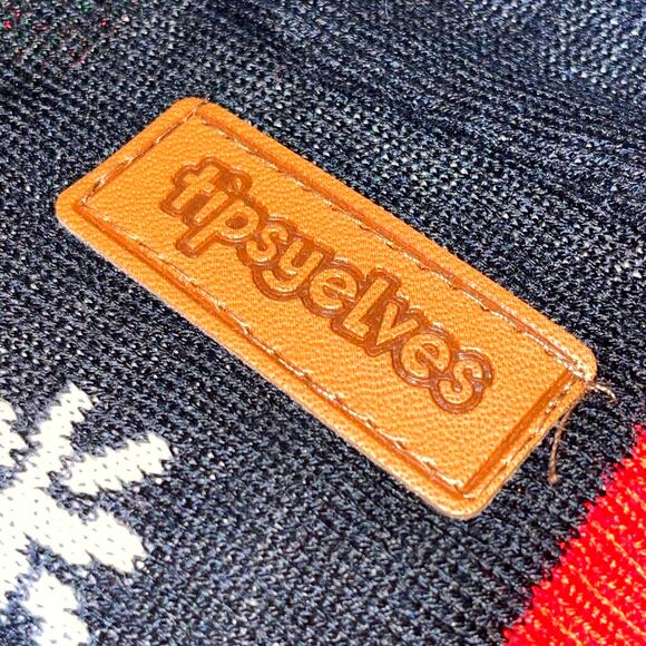 Tipsy Elves YOU MISS YOU DRINK Bullseye Game Ugly Christmas Sweater Size S - Picture 5 of 5